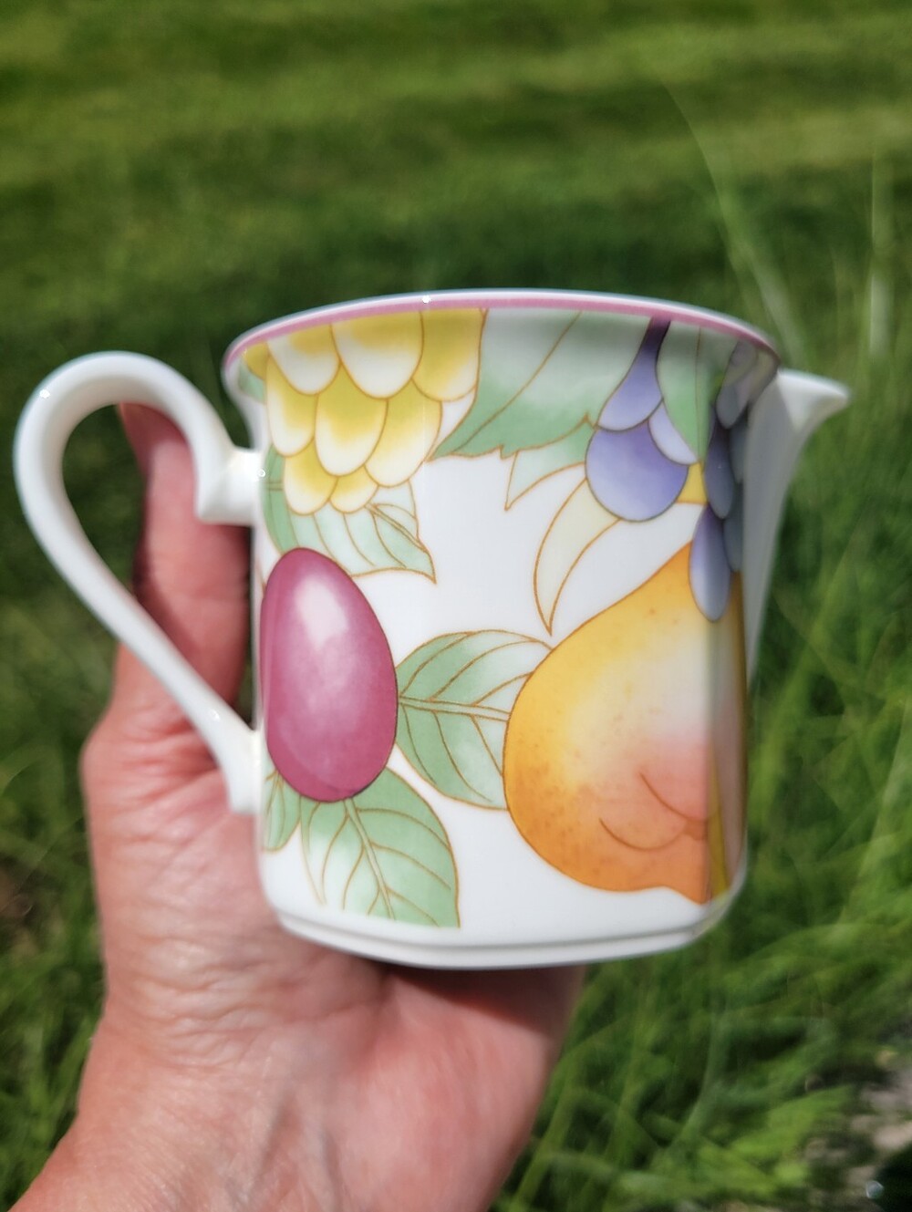 Villeroy & Boch Gallo Frutteto Bone China Creamer Germany 1990's Pretty! - Picture 8 of 12